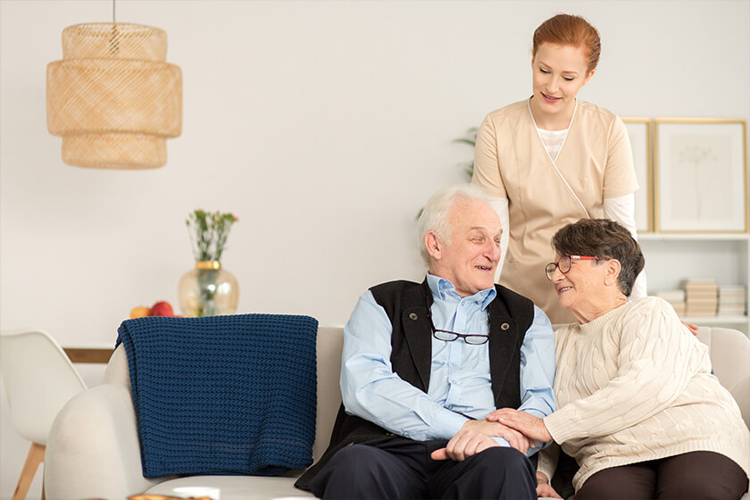 Senior couple at home Senior couple at home