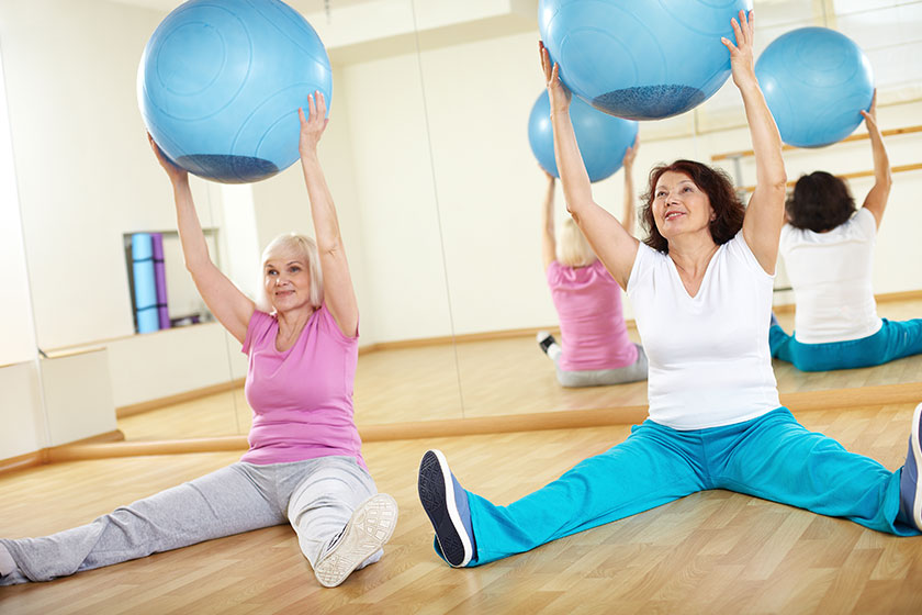 Exercise with balls Exercise with balls