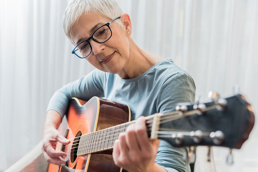 Cheerful charming beautiful mature woman