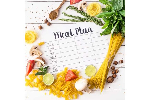 A-meal-plan-for-a-week-on-a-white-table-among-products